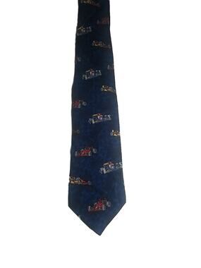 Vintage 7th Ave Racecars Neck Tie Necktie